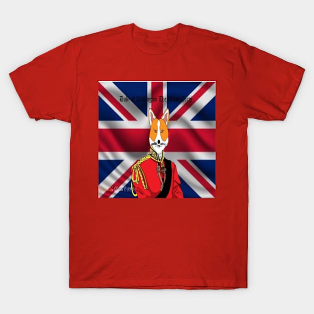 Duke od Wellington version welsh corgi T-Shirt by Eleonoire La Renard 